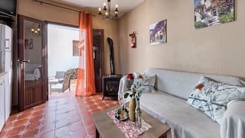 Televisio, takka, DVD-soitin