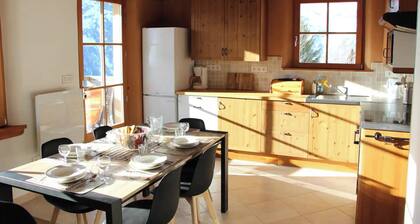 Chalet 4* au pied des pistes, hammam sauna spa panorama