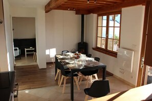 Dining - Chalet 4* at the foot of the slopes, hammam sauna spa panorama (Villard-Reculas)