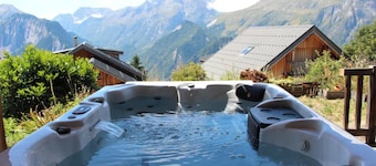 Chalet 4* at the foot of the slopes, hammam sauna spa panorama