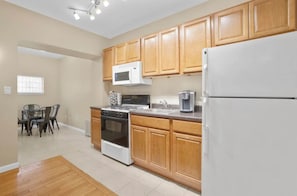 Microwave, oven, stovetop