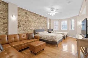 1 室のベッドルーム、アイロン / アイロン台、WiFi、ベッドシーツ