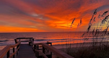 Vilano Beachside Pool Arcade Theater Slide Firepit
