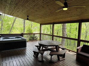 Terrace/patio - Catch the Trolley! Next to Rocky Top and Community Center! 4 Miles from downtown. (Gatlinburg)