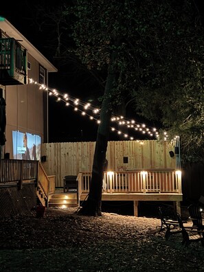 Terrace/patio - Waterfront Studio with Hot Tub & Fire Pit Sleeps 4 (Eufaula)