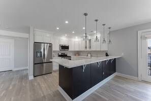 Fridge, microwave, oven, stovetop - Party Headquarters in the Middle of the Action with Beach and Ocean Views!! (North Wildwood)