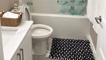 Towels, soap, toilet paper