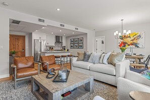 TV, fireplace - Spring Creek Vacations 2 BR Premier Condo 214TM (Canmore)