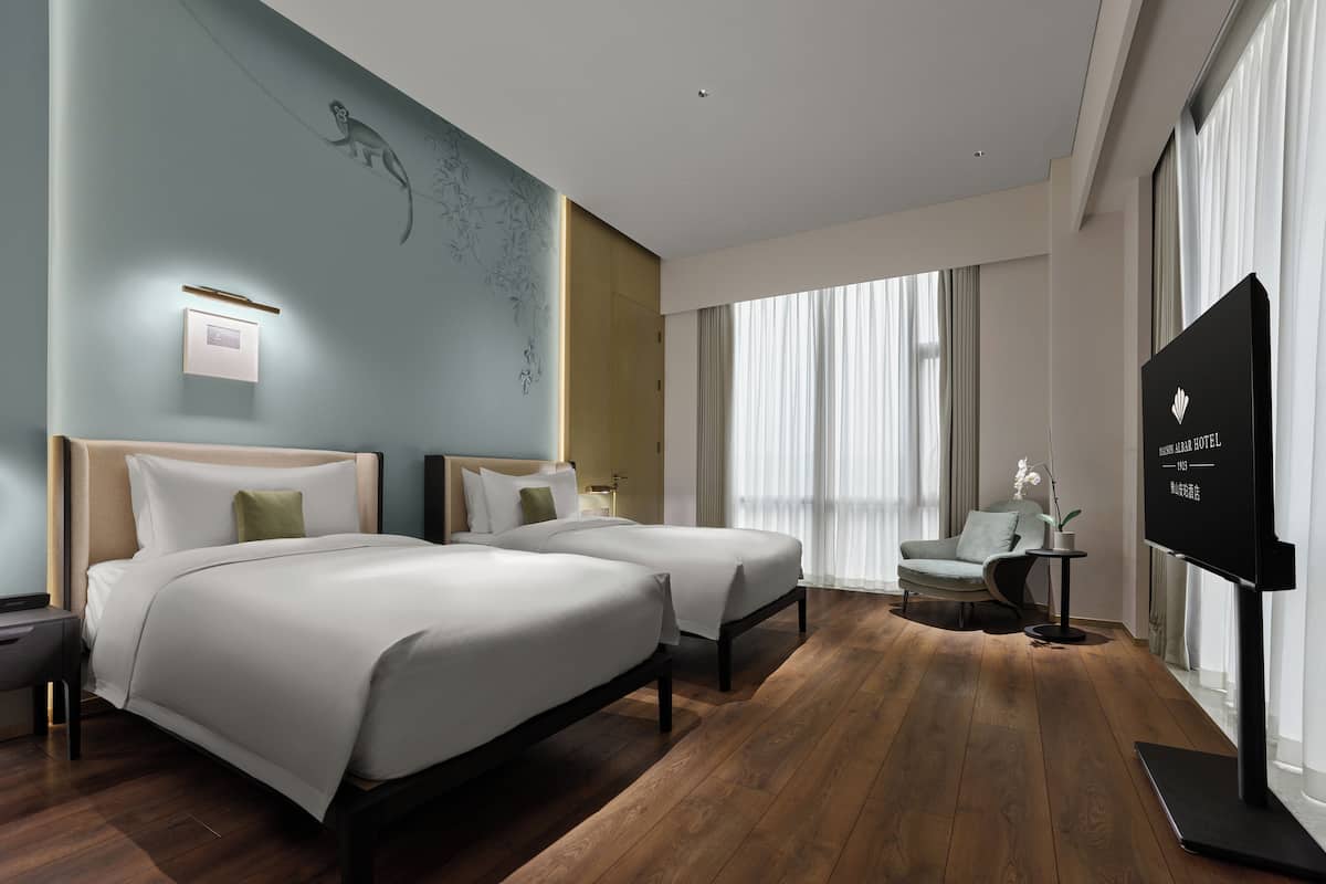 Basic Twin Room, City View | Premium bedding, down duvets, free minibar, in-room safe