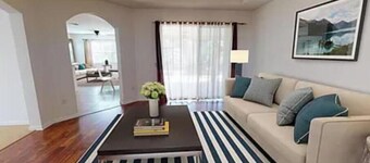 Clean, homey, spacious home in a gated community with beautiful amenities.