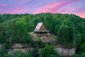 Exterior - Brand new A-frame. Dragonfly Inn, overlooking Daniel Boone National Forest  (Frenchburg)