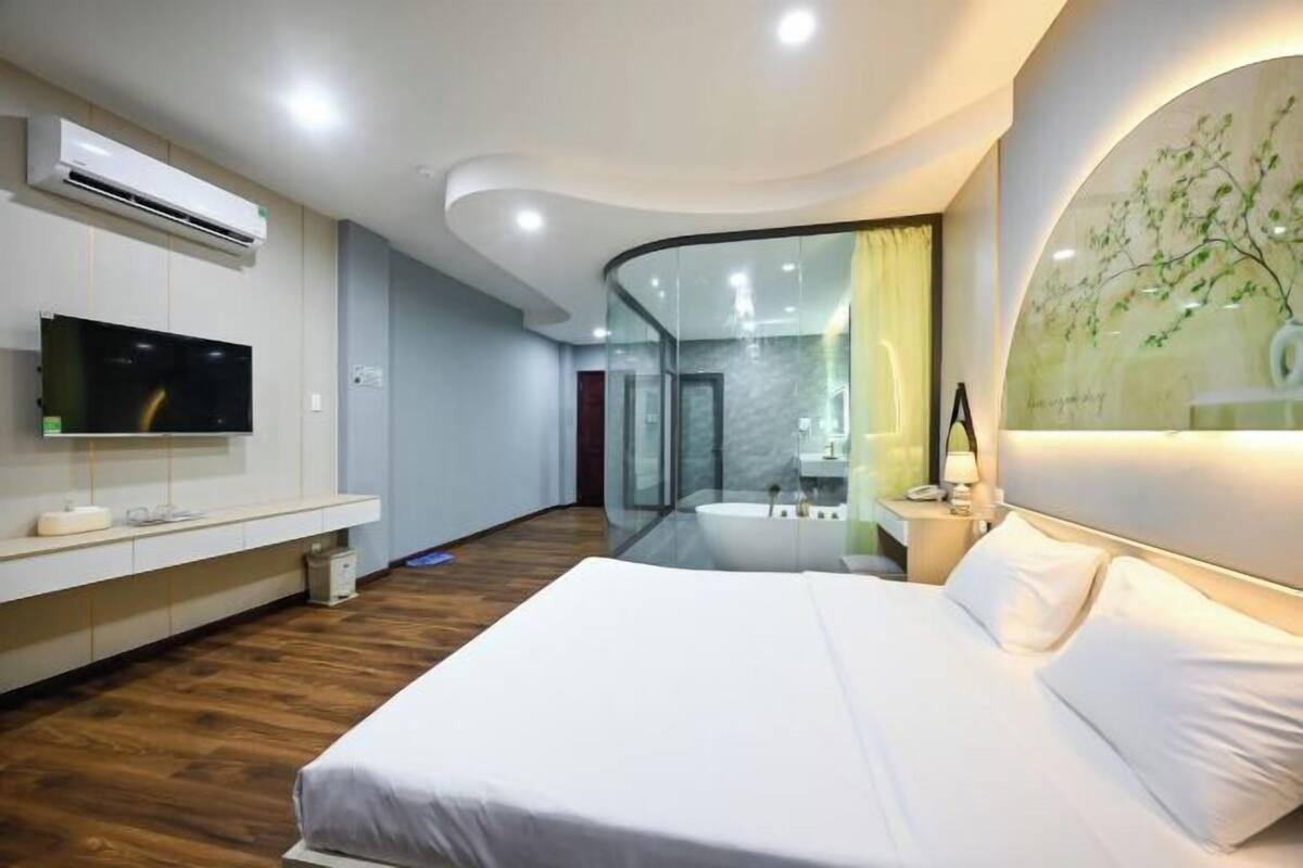 1 habitación y colchones con efecto memoria