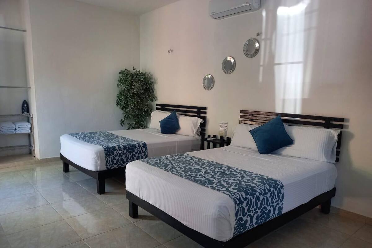 Comfort Room, 2 Queen Beds, Kitchen, Garden Area