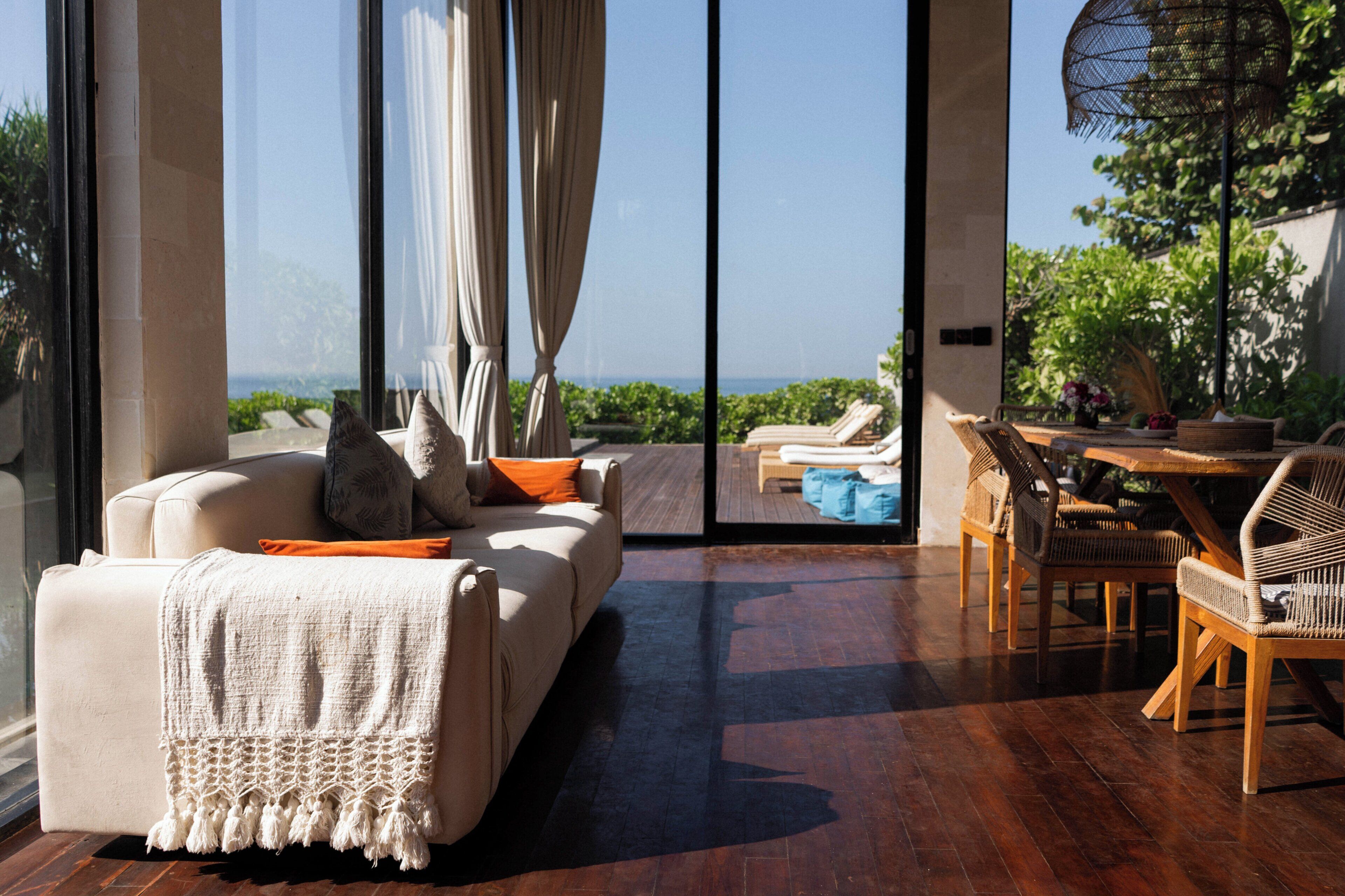 Villa Luxe, 3 chambres, vue plage | Coin séjour