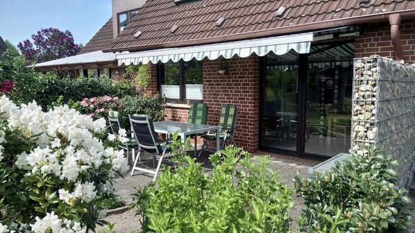 Outdoor dining - Ferienwohnung Schlautkötter, 1-3 Pers (Telgte)