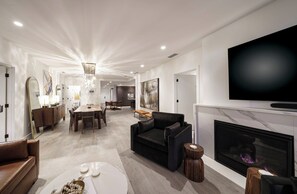 TV connectée, cheminée
