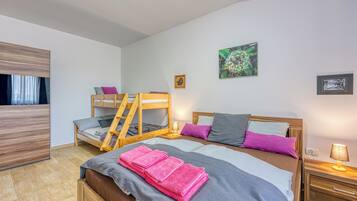 Studio dành cho gia đình (Grad Inn Boutique Villa Suite) | Truy cập Internet không dây miễn phí, bộ trải giường