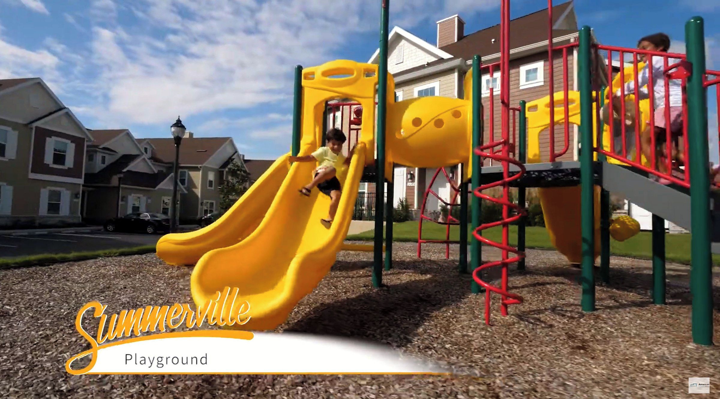 Resort Playground with Fun Slides and Play Structure