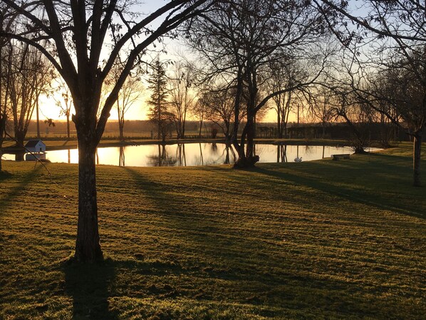 Een douche, een haardroger, handdoeken, toiletpapier