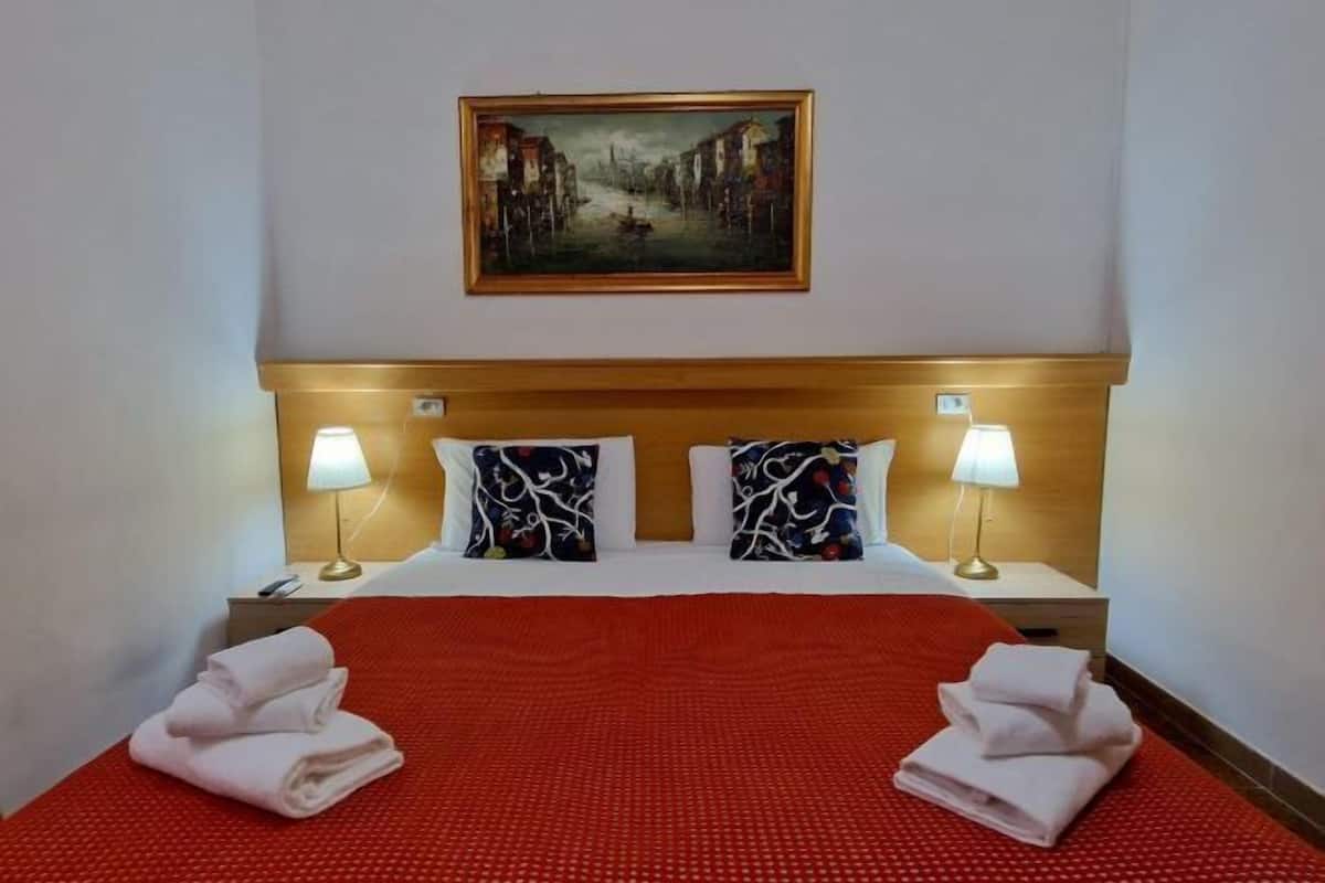 Down comforters, individually decorated, individually furnished, desk