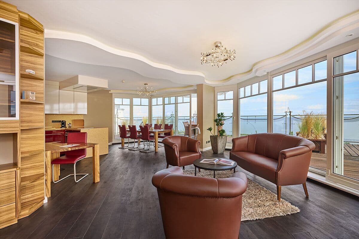 Penthouse-Suite mit Meerblick