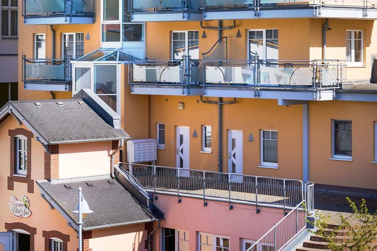 Fassade der Unterkunft