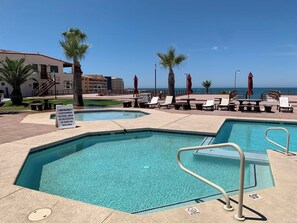 Et oppvarmet basseng