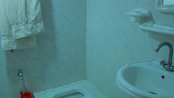 Double Room | Bathroom | Shower, slippers, towels, soap