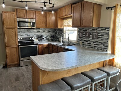 A newly renovated home full of fun games for the entire family to enjoy.