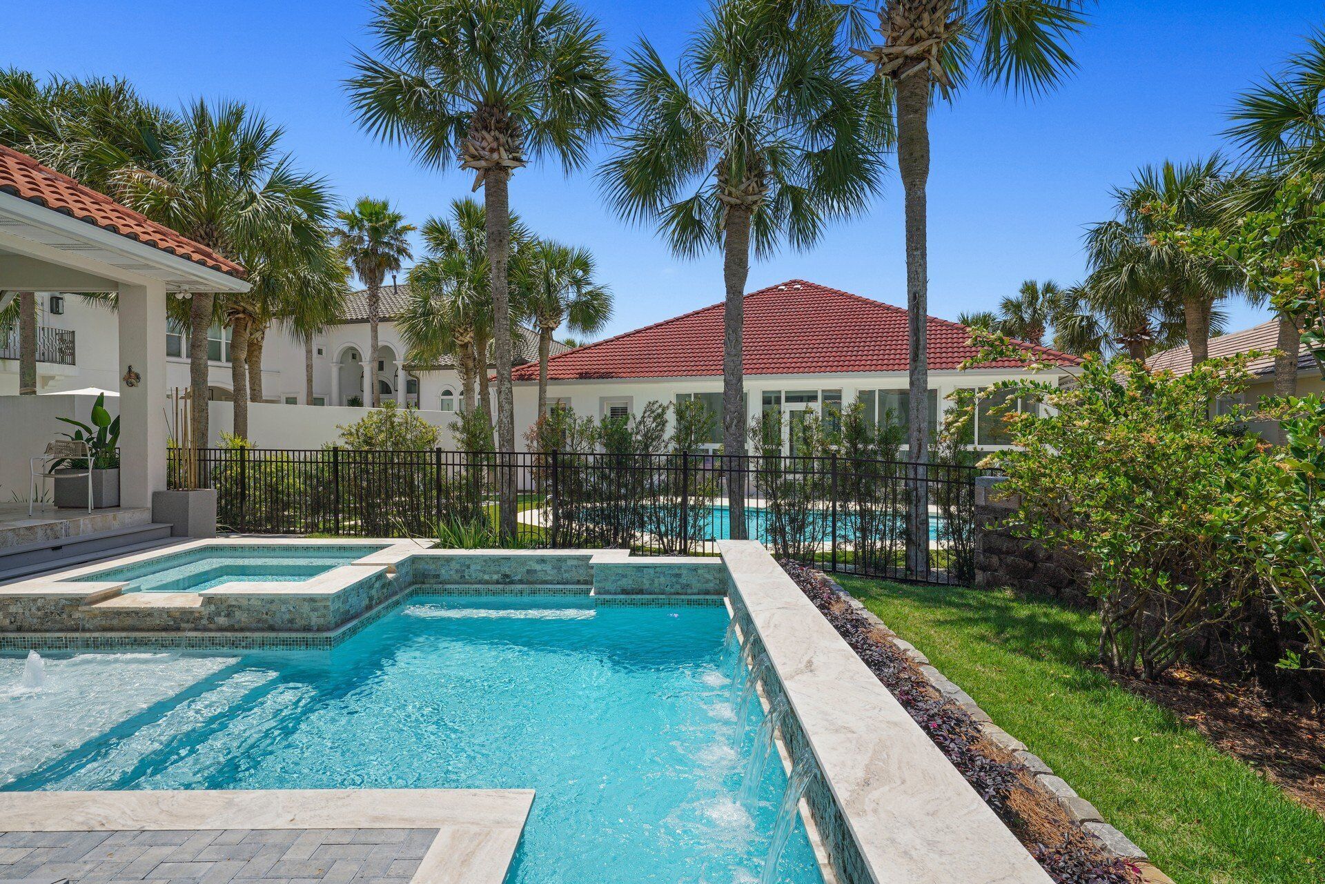 A heated pool