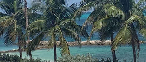 En la playa