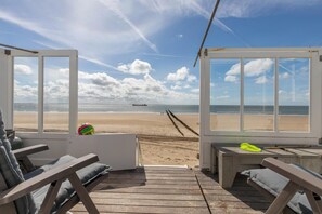 Beach nearby, sun-loungers