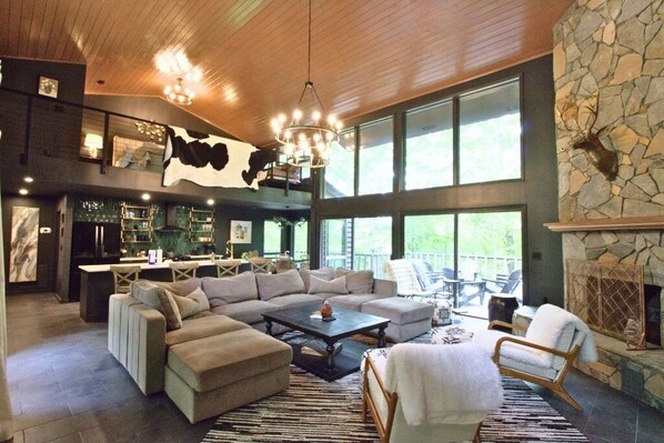 TV, fireplace, DVD player