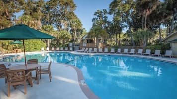 A heated pool