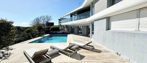 A heated pool