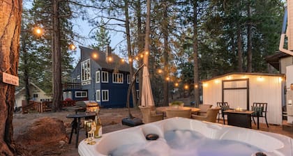 Designer A Frame with AC Pets Big Bear NEW Hot Tub