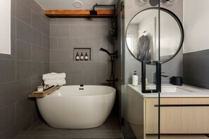 Hair dryer, towels