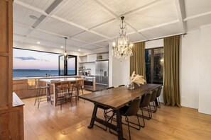 Dining - Beachfront Mediterranean Villa (Papamoa)