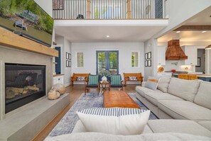 TV, table football, stereo, offices - Dock Holiday | Magnificent Main Lake Views | Hot Tub! (Littleton)