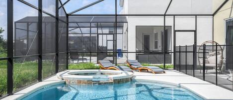 A heated pool
