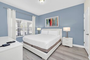 4 slaapkamers, een strijkplank/strijkijzer, wifi, beddengoed