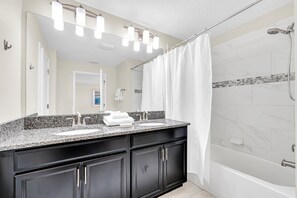 Hair dryer, towels