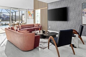 Smart TV, video games, stereo, offices