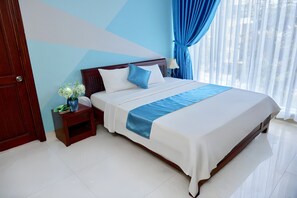 Deluxe Double Room, City View | Premium bedding, minibar, desk, laptop workspace