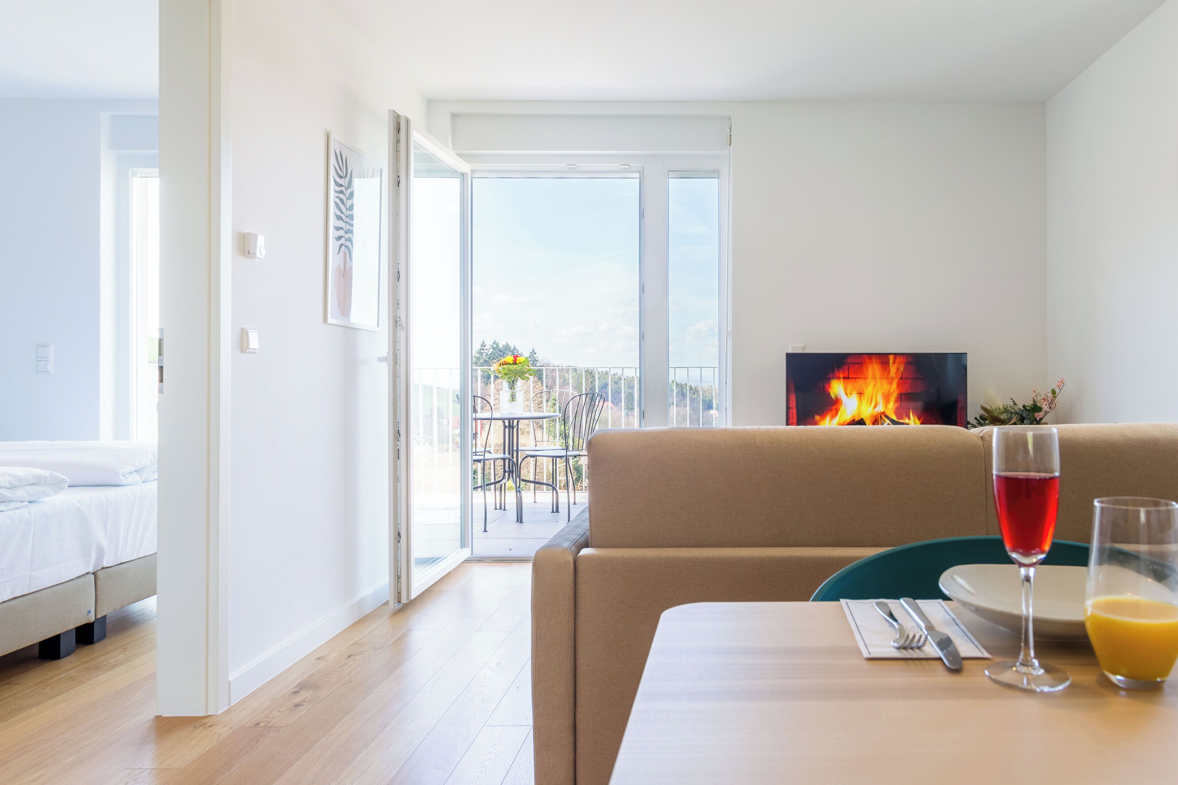 Presidential-Apartment, Talblick | Balkon