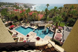 Piscine extérieure, piscine chauffée