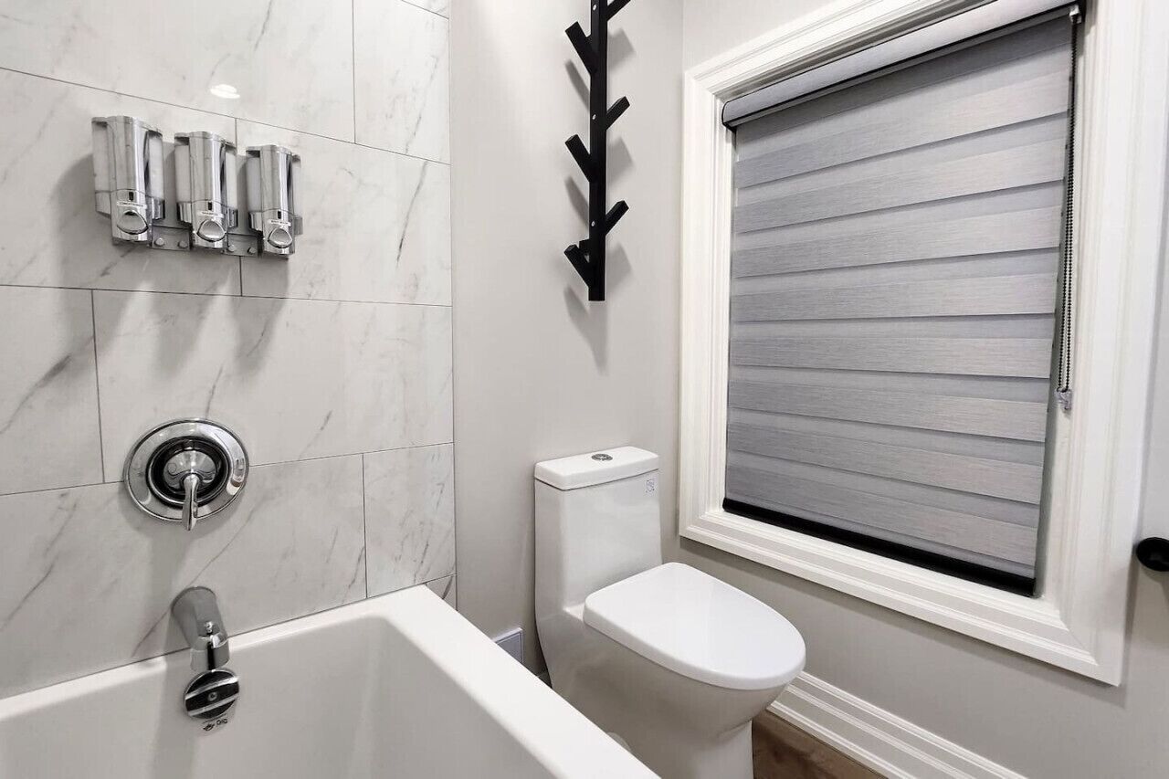 Hair dryer, towels