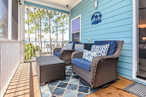 Maison, 3 chambres, patio, vue sur le jardin | Terrasse/patio