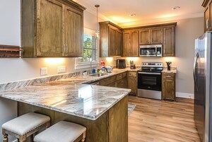 Casa, 3 habitaciones, patio, vistas al jardín | Cocina privada