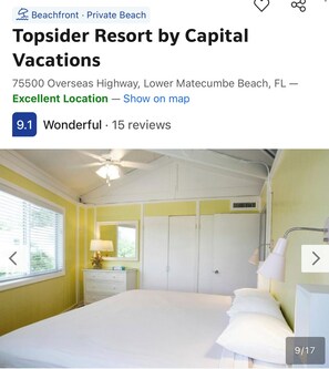 2 bedrooms, iron/ironing board, WiFi, bed sheets - 2 Bedrm / 2 Bath Private Beach Boat Dock Fishing Pier Pool Hot Tub Dream Vacay (Islamorada)